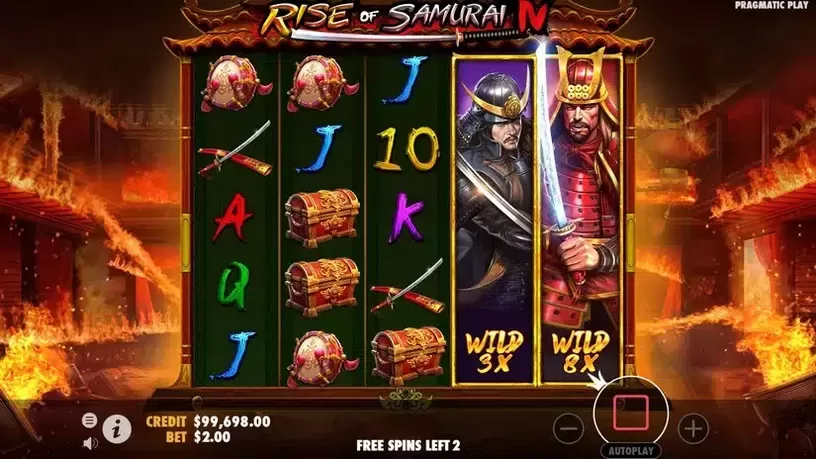 Rise of Samurai IV slot screenshot