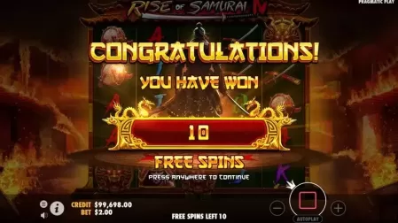Rise of Samurai IV slot screenshot 4
