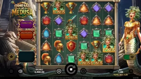 Stone Gaze of Medusa slot screenshot 2