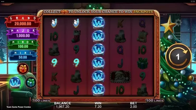Team Santa Power Combo slot screenshot 5