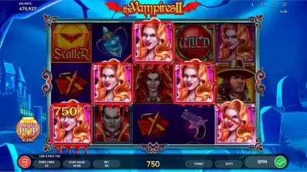 The Vampires II slot screenshot 2