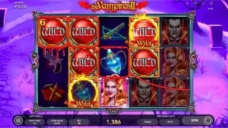 The Vampires II slot screenshot 3