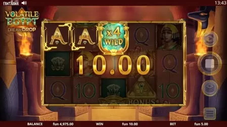 Volatile Egypt Dream Drop slot screenshot 2