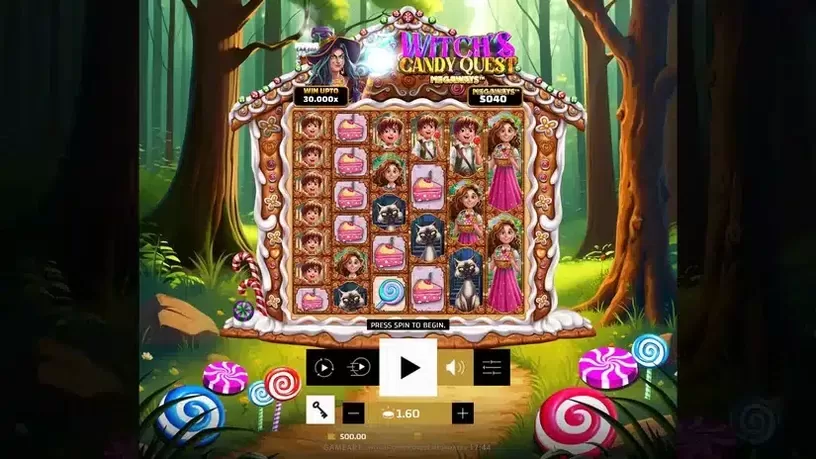 Witch’s Candy Quest Megaways slot screenshot 1