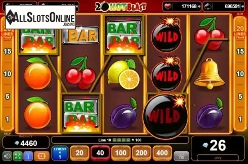 Win Screen 2. 20 Hot Blast from EGT