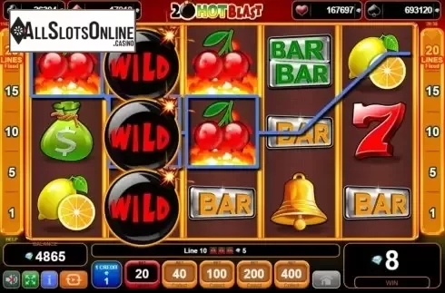 Win Screen 1. 20 Hot Blast from EGT