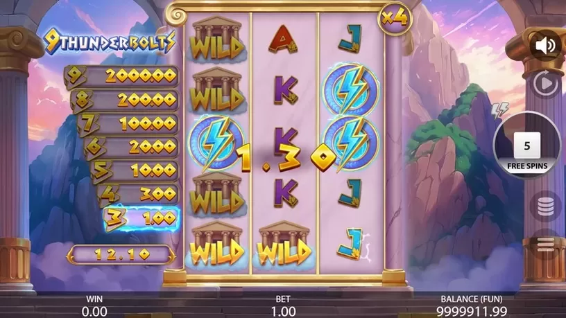 9 Thunderbolts slot screenshot 5