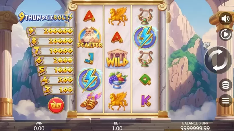 9 Thunderbolts slot screenshot 1