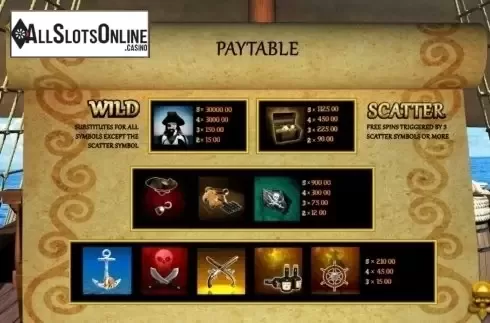 Screen2. Ahoy Matey from Booming Games