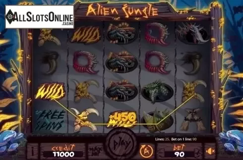 Game workflow 2. Alien Jungle from X Card