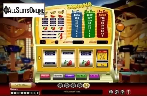 Reel Screen. Banana Slot from GameScale