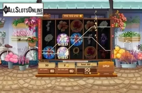 Win Screen. Beauty Blooms from Red Rake