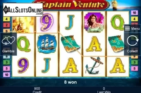 Wild. Captain Venture from Greentube