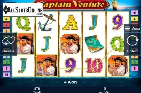 Win. Captain Venture from Greentube