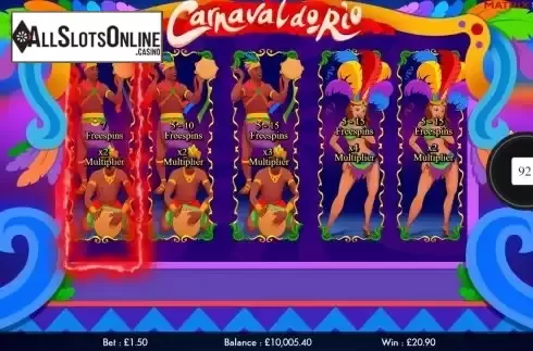 Free Spins screen 2