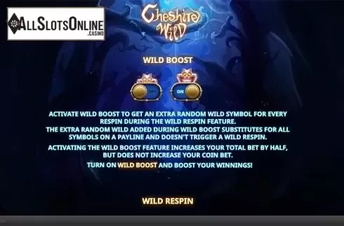 Paytable . Cheshire Wild from Skywind Group