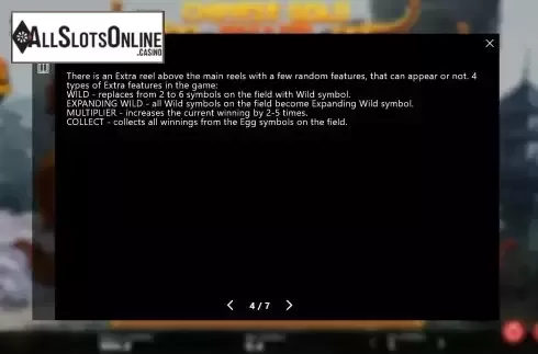 Features screen