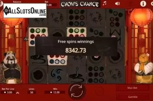 Screen7. Chow's Chance from Booming Games