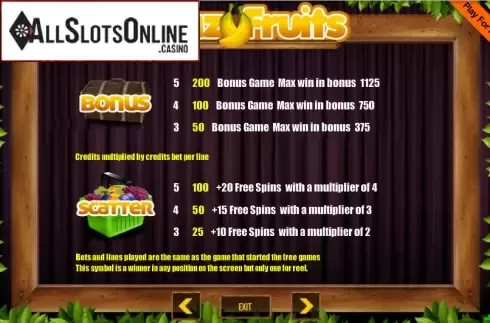Screen6. CrazyFruits from Portomaso Gaming