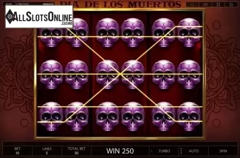 Win screen 2. Dia de Los Muertos (Endorphina) from Endorphina