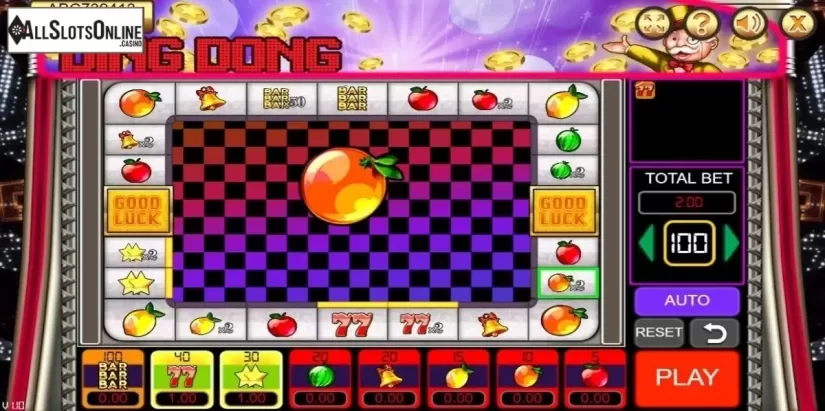 Game Screen. Ding Dong from Vela Gaming