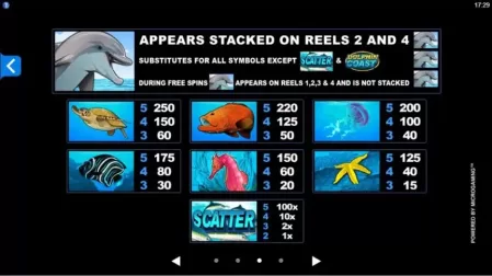 Dolphin Coast slot screenshot 2