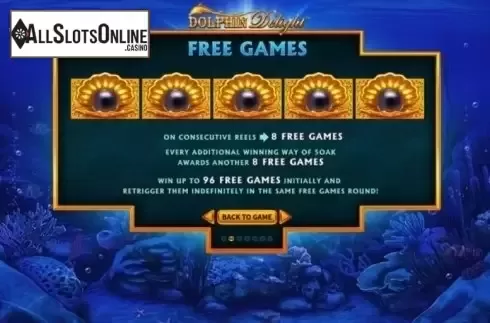 Paytable 2. Dolphin Delight from Skywind Group