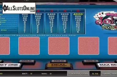 Game Screen. Double Joker Poker (Nucleus Gaming) from Nucleus Gaming