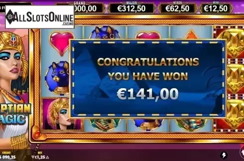 Total Win in Free Spins Screen