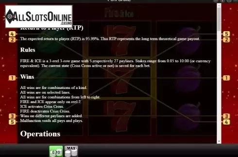 Paytable 1