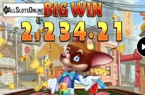 Win Screen . Fortune Dogs from Habanero