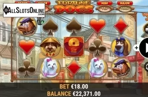 Game Workflow screen . Fortune Dogs from Habanero