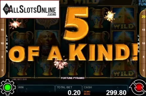 Win screen 1. Fortune Pyramid from Casino Technology