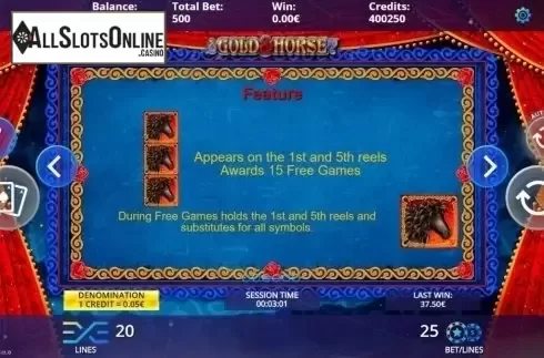Features. Gold & Horse from DLV