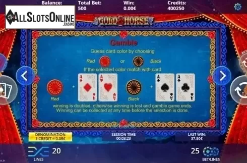 Gamble. Gold & Horse from DLV