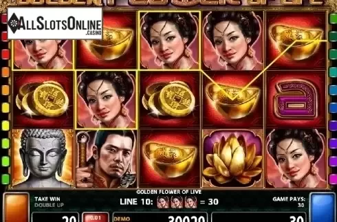 Screen 2. Golden Flower Of Life from Casino Technology