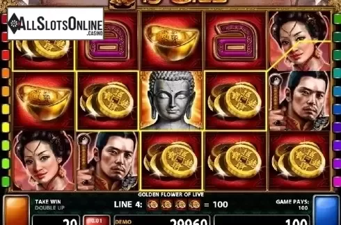 Screen 1. Golden Flower Of Life from Casino Technology