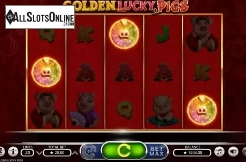 Free Spins. Golden Lucky Pigs from Booming Games