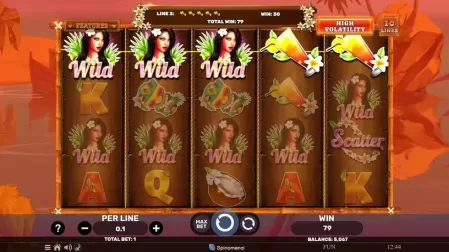 Hawaiian Bliss slot screenshot 3