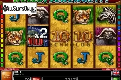 Screen2. Hello, Serengeti from Casino Technology