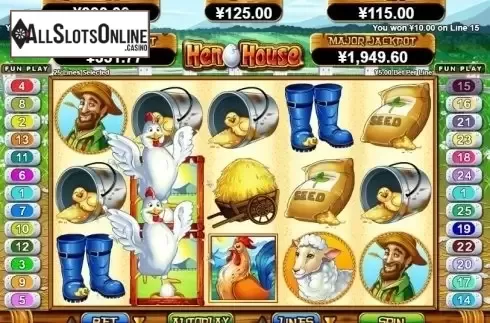 Win Screen. Hen House from RTG
