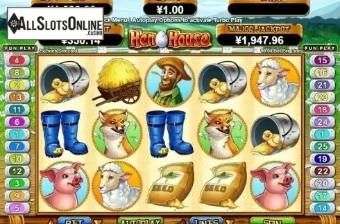 Reel Screen. Hen House from RTG