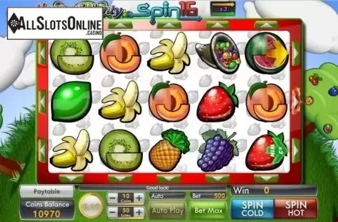 Game Workflow screen. Horn of Plenty Spins16 from Genii