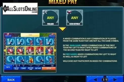 Paytable 3. Ice Hockey from Playtech