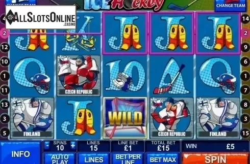 Win screen. Ice Hockey from Playtech