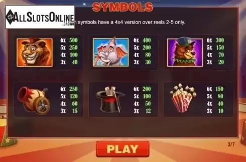 Paytable 3. Jack in the Box (Pariplay) from Pariplay