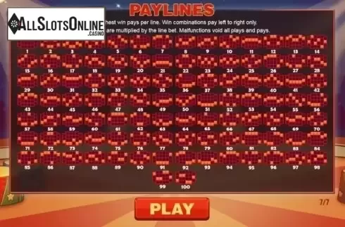 Paytable 7. Jack in the Box (Pariplay) from Pariplay