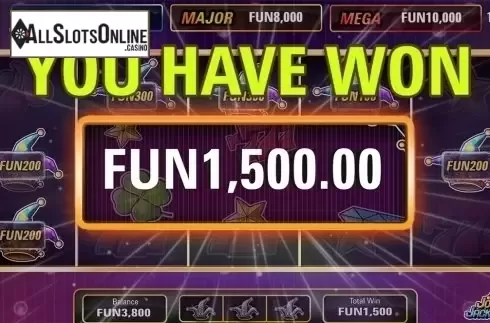 Big win screen. Joker Jackpots (Electric Elephant) from Electric Elephant