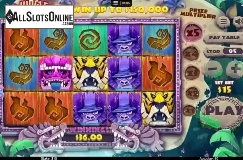 Win Screen 2. Jungle Tumble from Instant Win Gaming