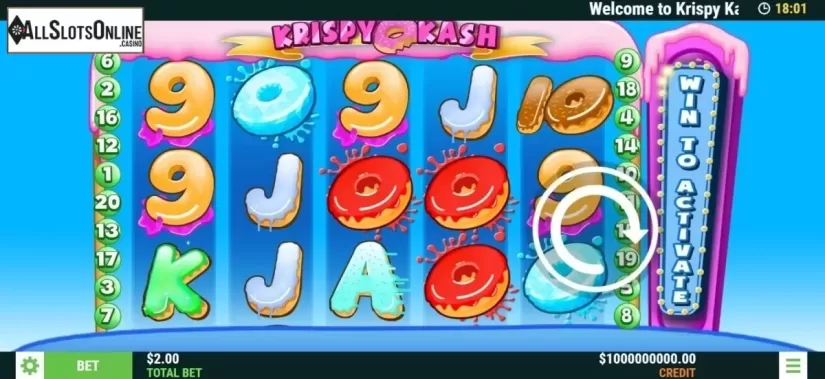 Reel Screen. Krispy Kash from Slot Factory